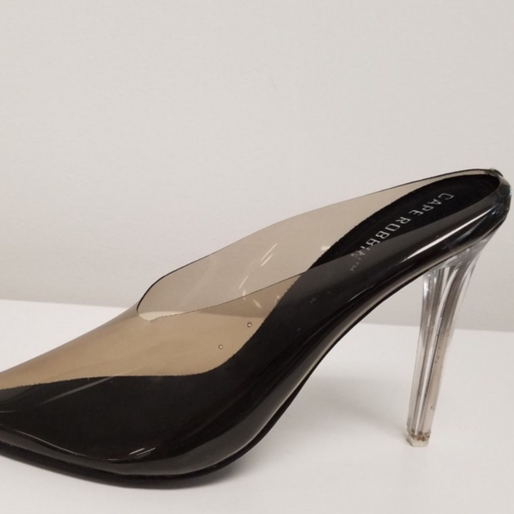 Cape Robbin Cinderella Clear Heels Black💝💖💖 - Picture 5 of 5